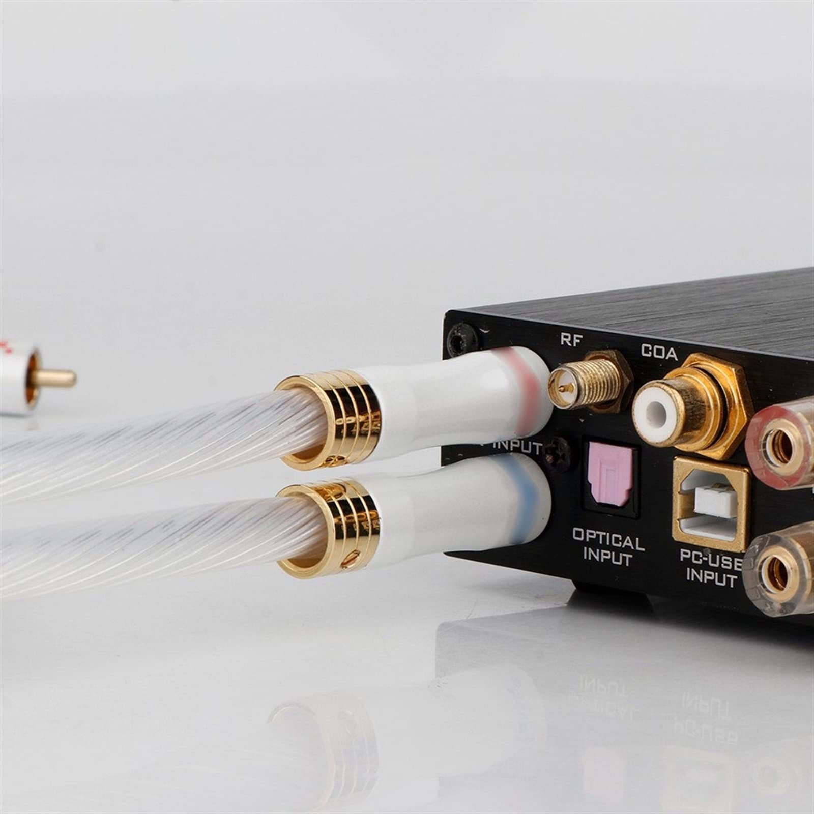 ◇未使用◇単結晶 OCC銀線 HIFI RCAケーブル 1mペア Nordost Odin